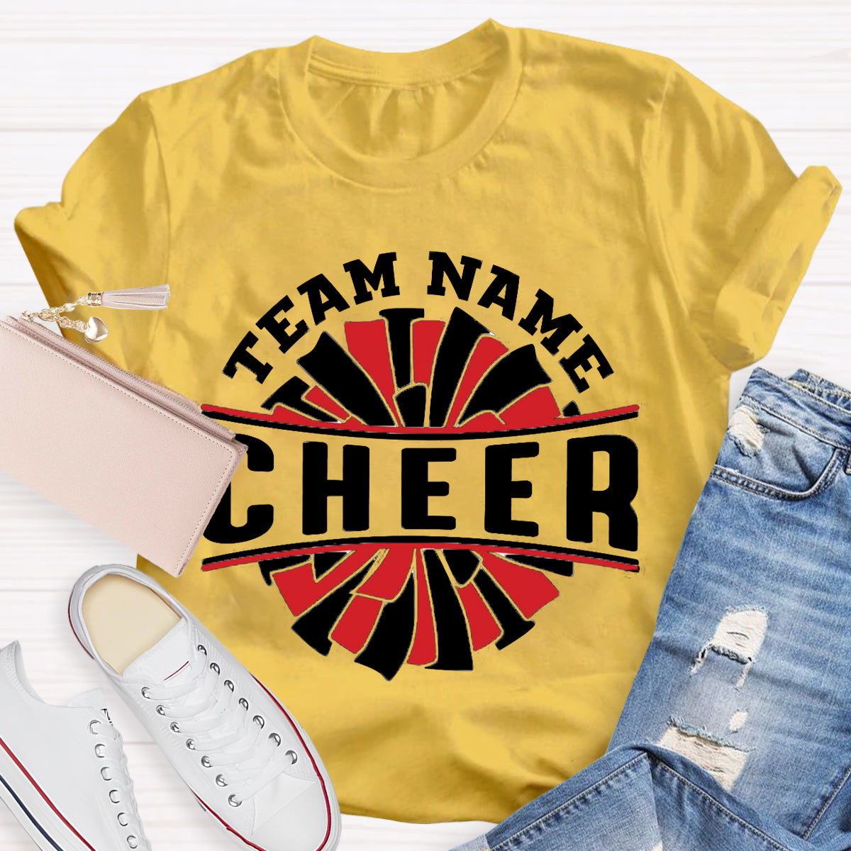 Personalized Team Name Cheer Teacher T-Shirt