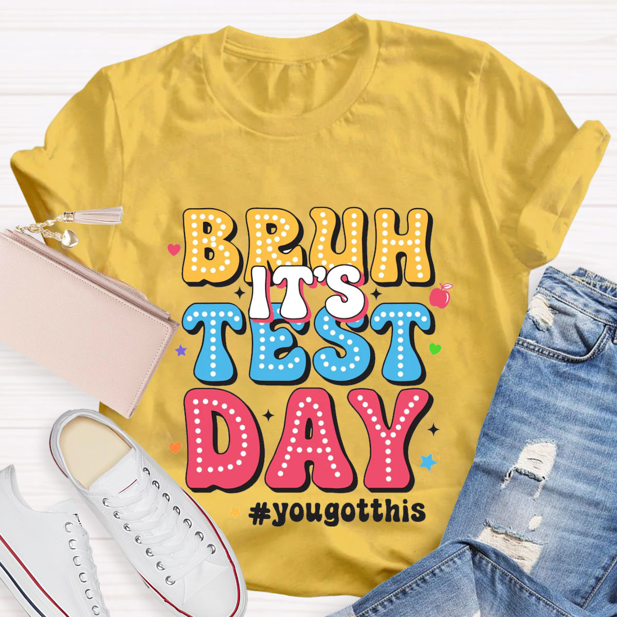 Bruh It's Test Day Teacher T-Shirt