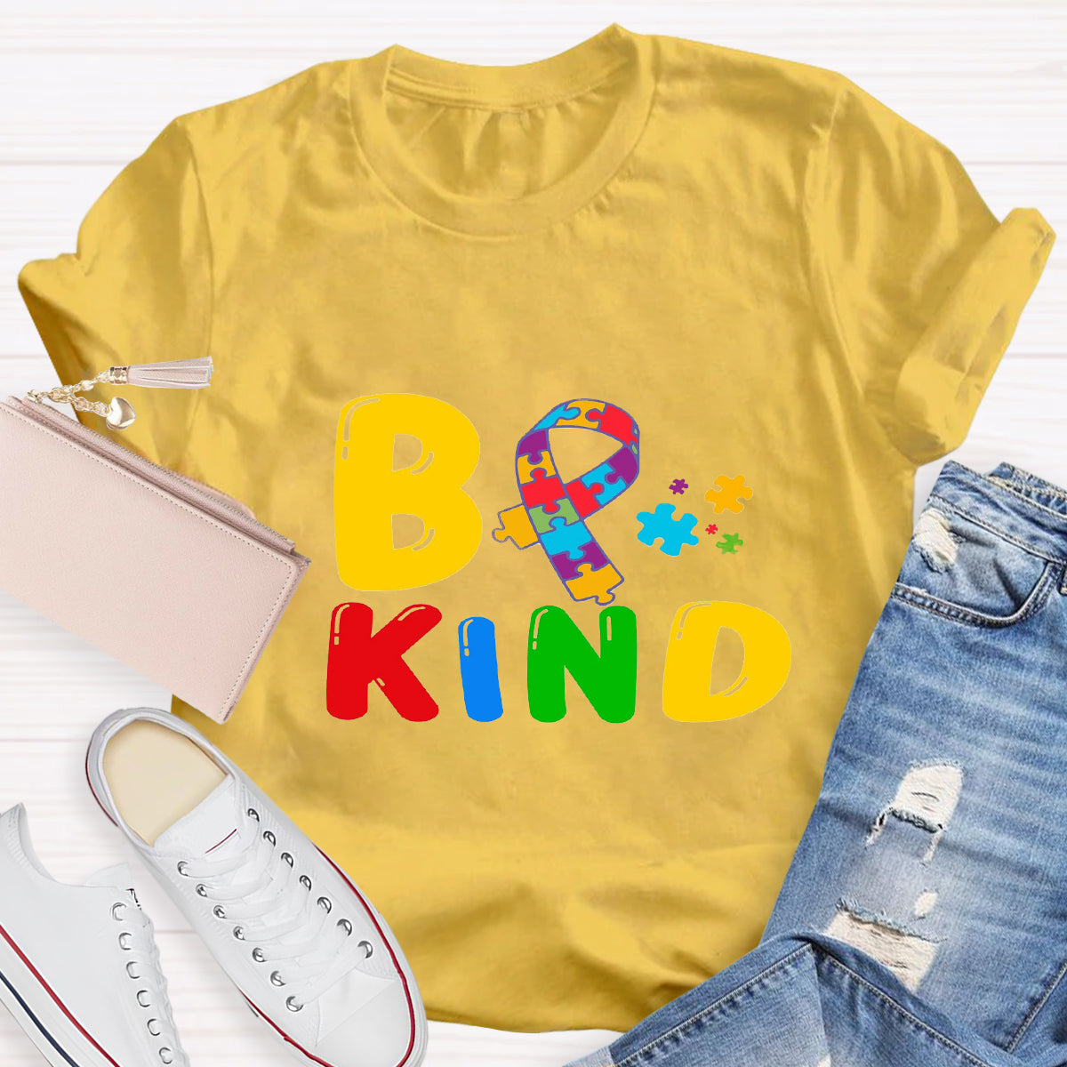 Be Kind Autism Puzzle T-Shirt