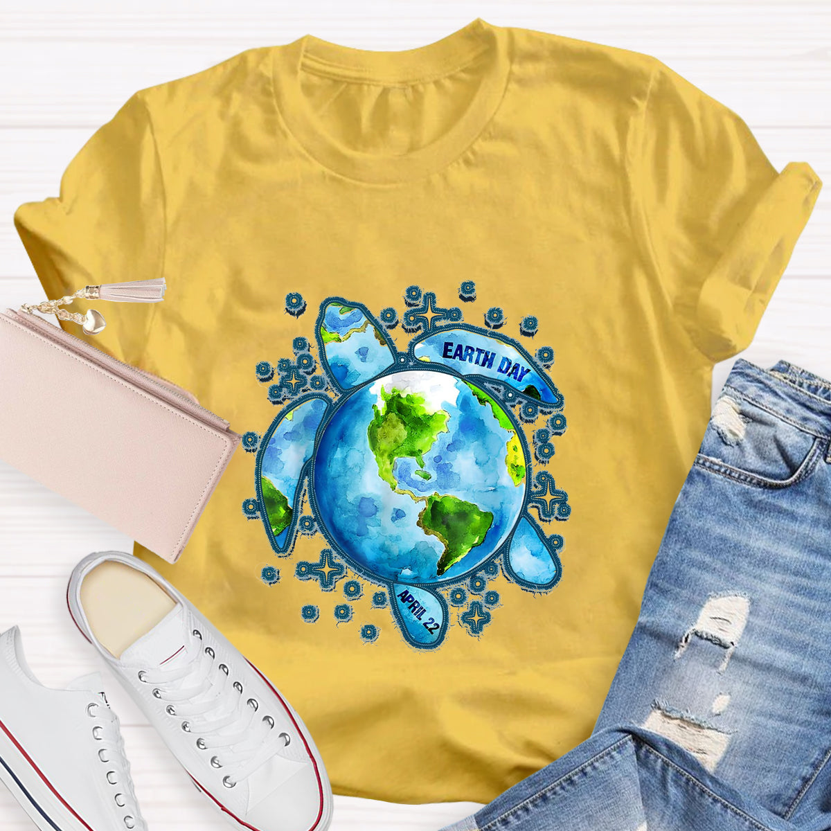 Earth Day Save The Turtles Teacher T-Shirt