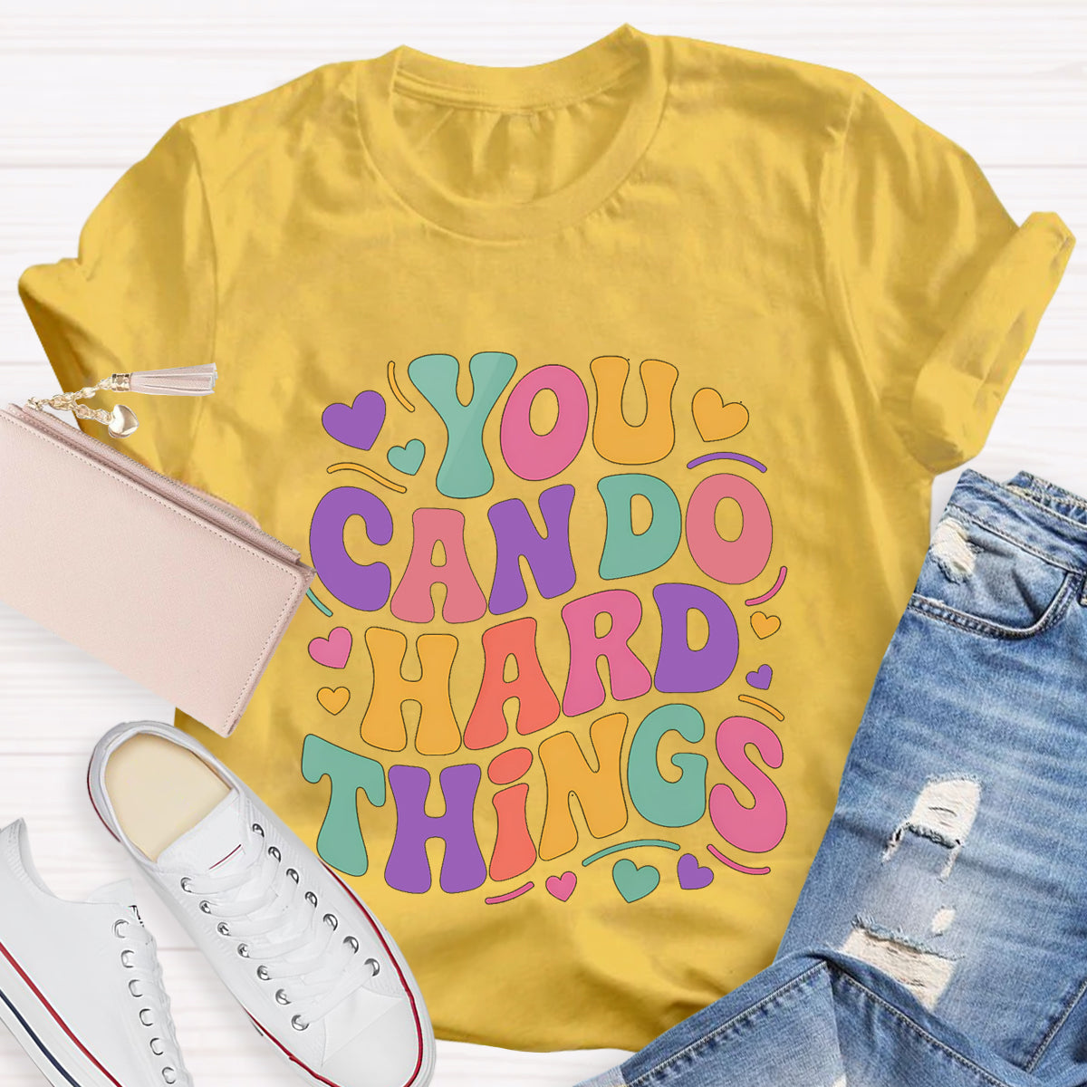 You Can Do Hard Things Teacher T-Shirt