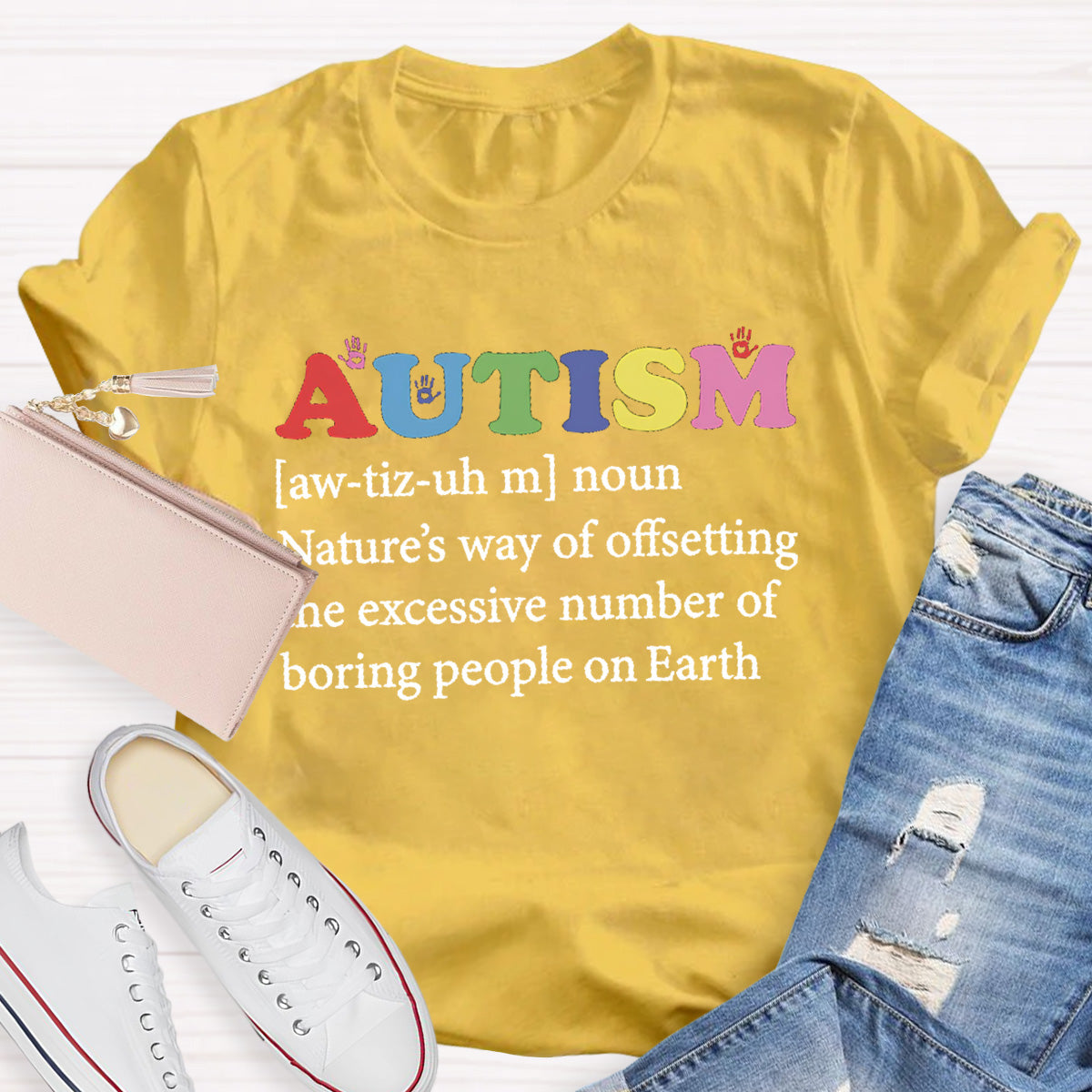 Boring People On Earth Autism Teacher T-Shirt