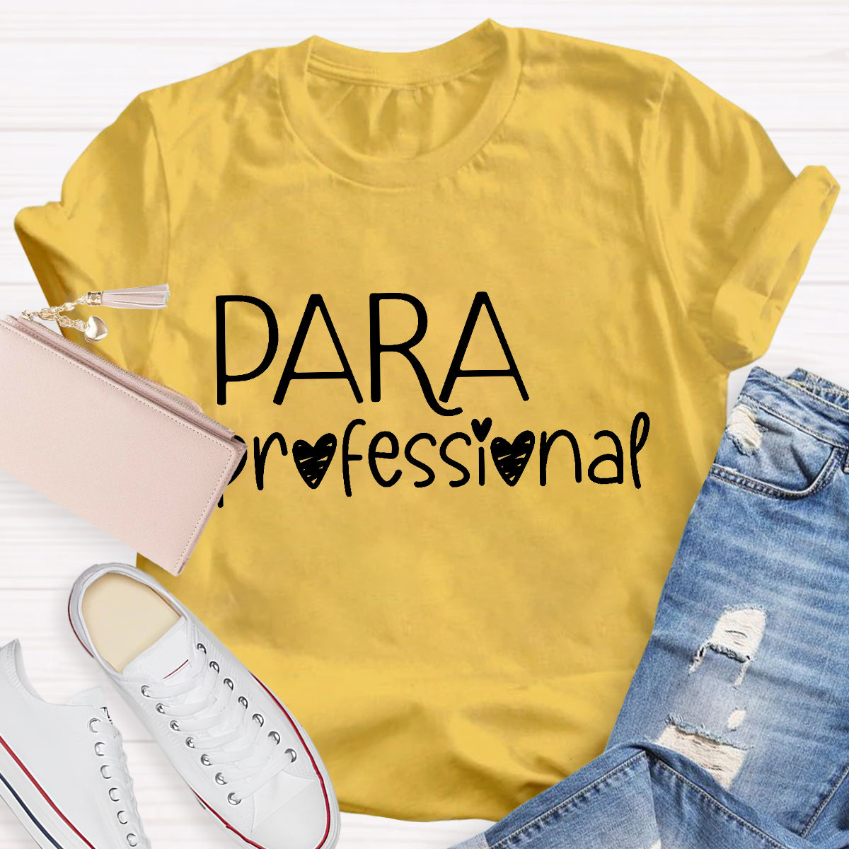 Para Professional Heart Teacher T-Shirt