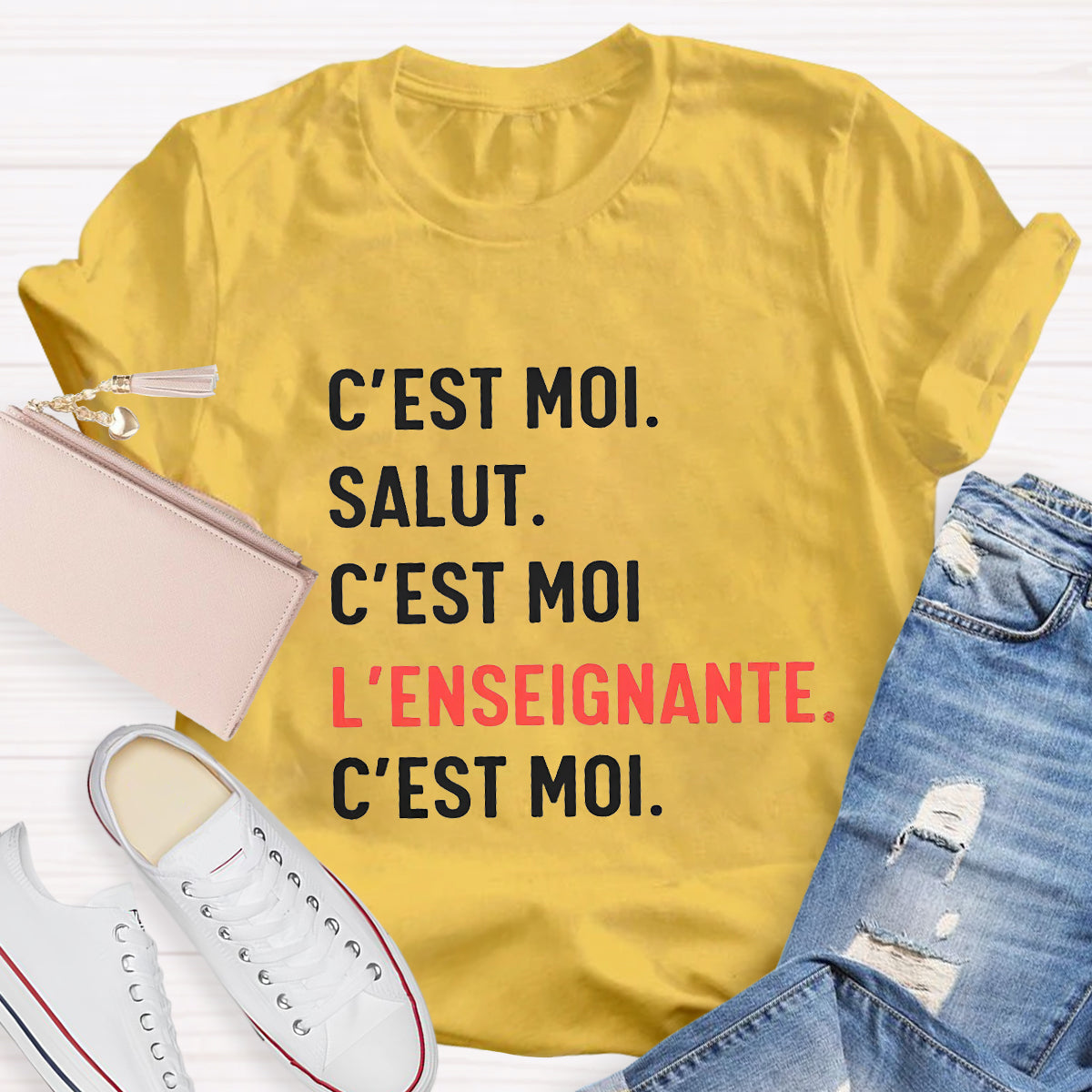 C'est Moi Salut French Teacher T-Shirt