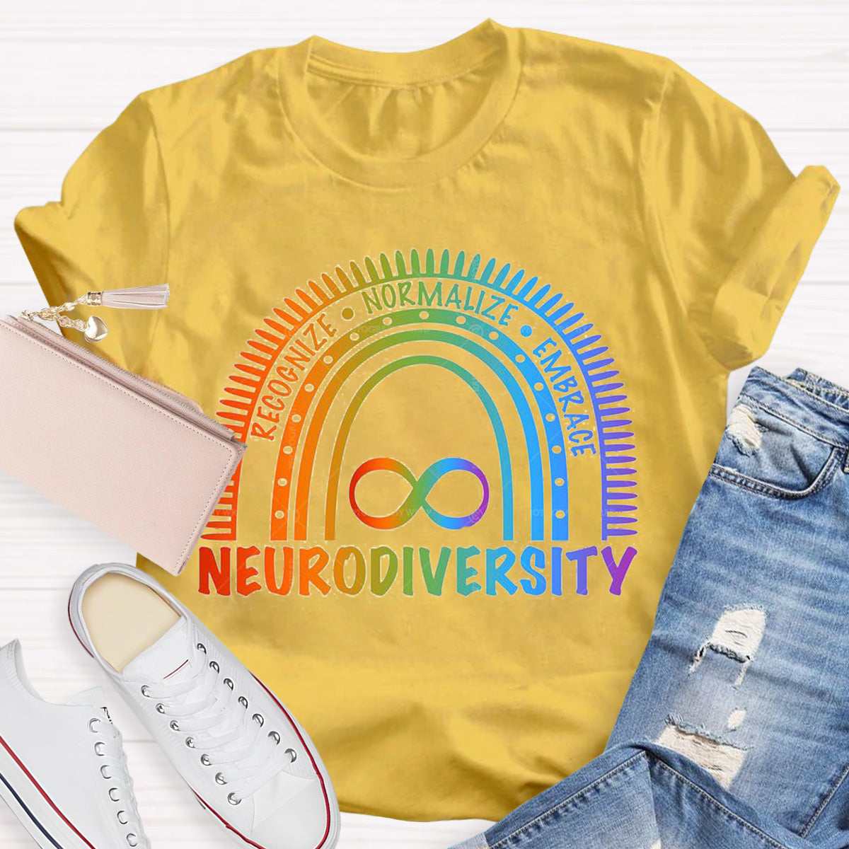 Neurodiversity Embrace Teacher T-Shirt