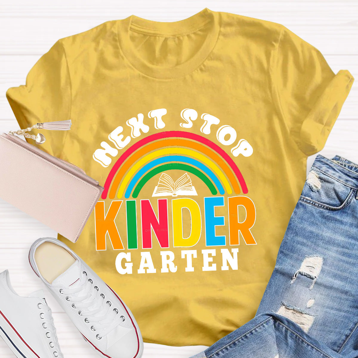 Personalized Grade Next Stop Kinder Garten Teacher T-Shirt