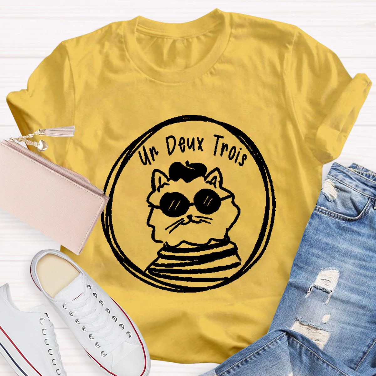 Un Deux Trois French Teacher T-Shirt