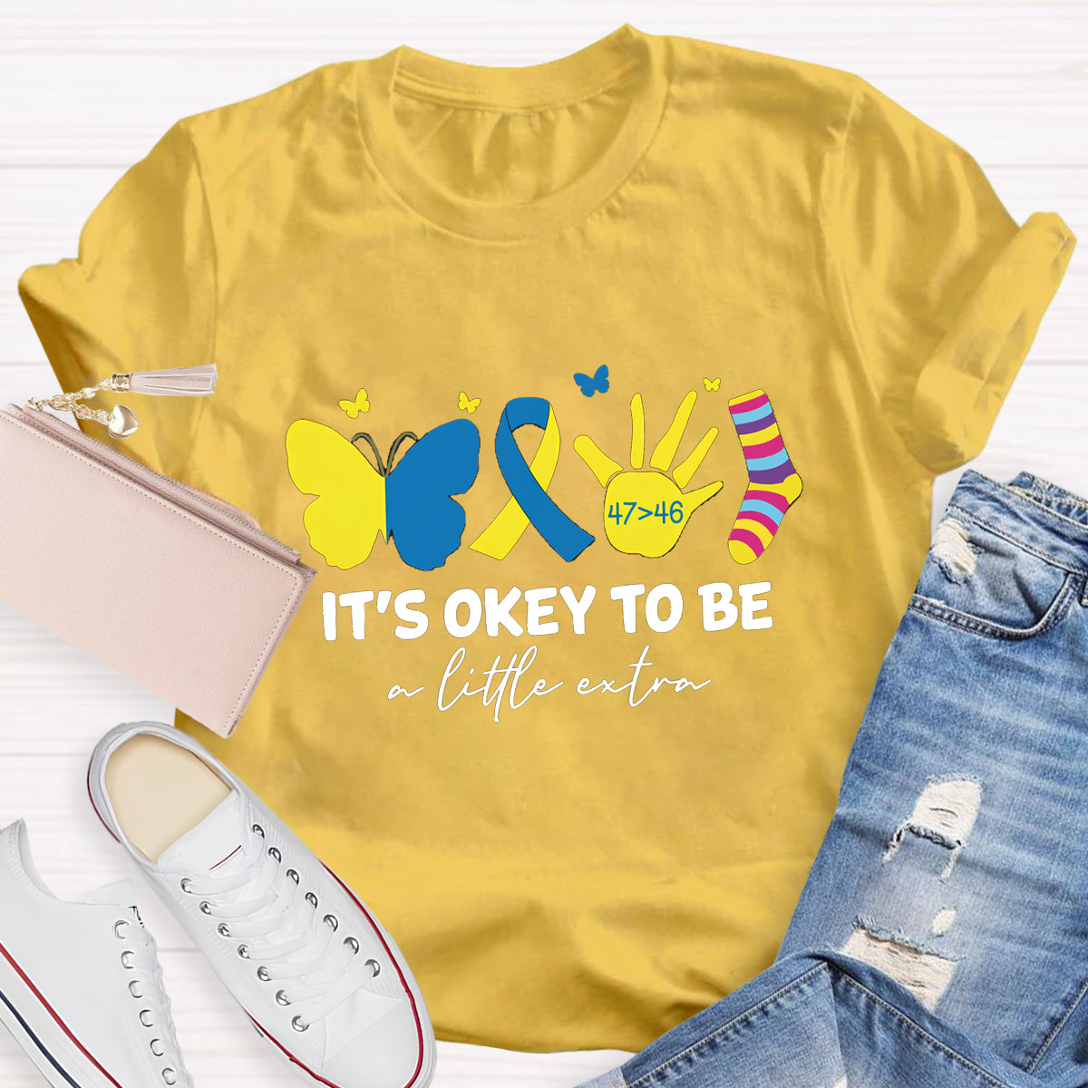 It's OK To Be A Little Extra Butterfly T-Shirt
