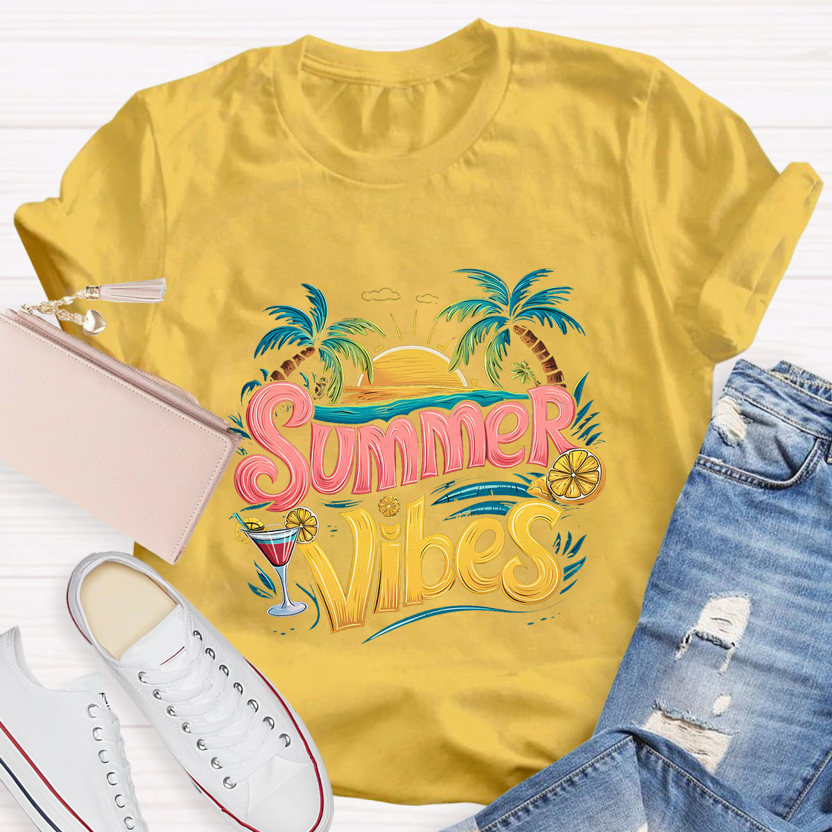 Summer Vines Teacher T-Shirt