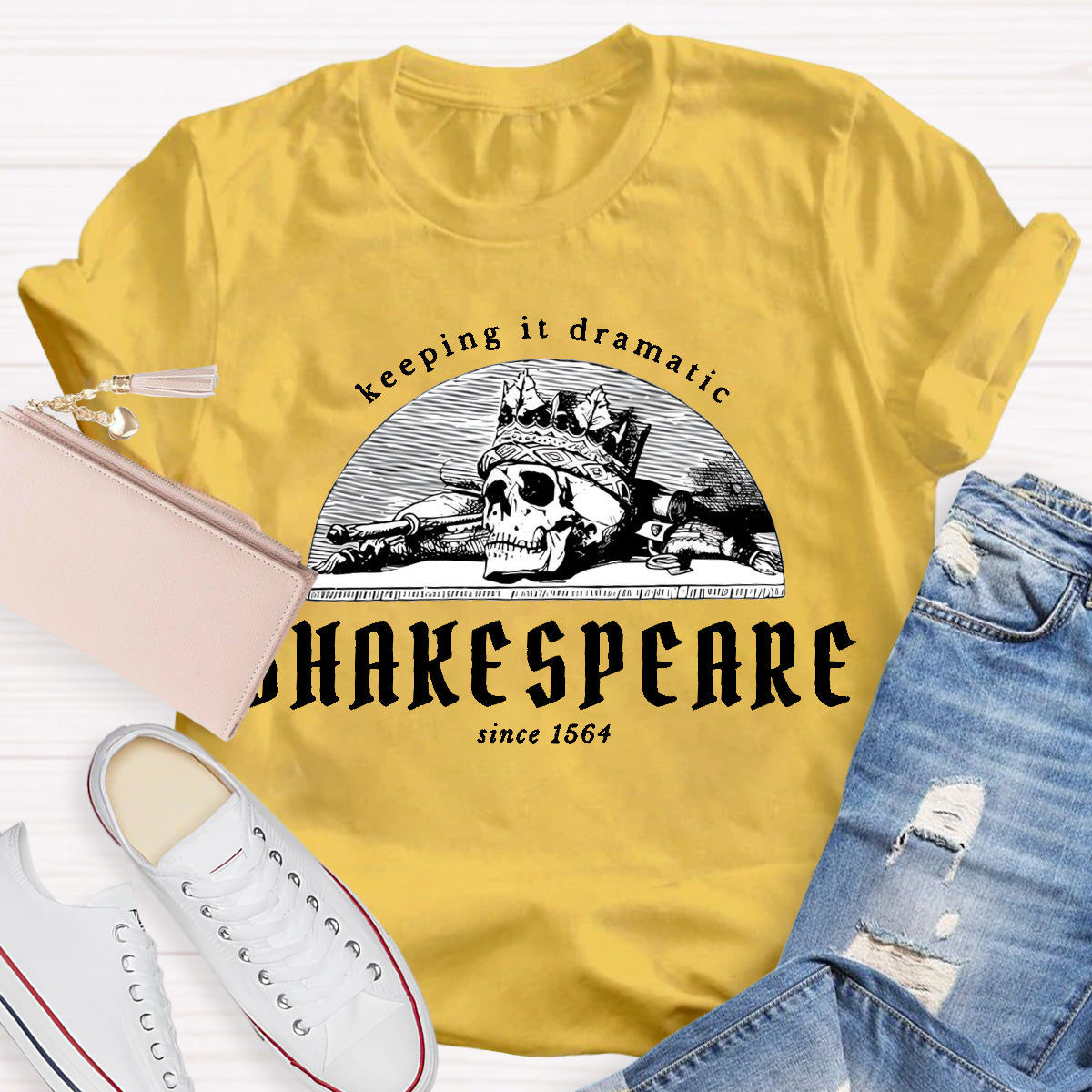 Shakespeare Keeping It Dramatic Teacher T-Shirt