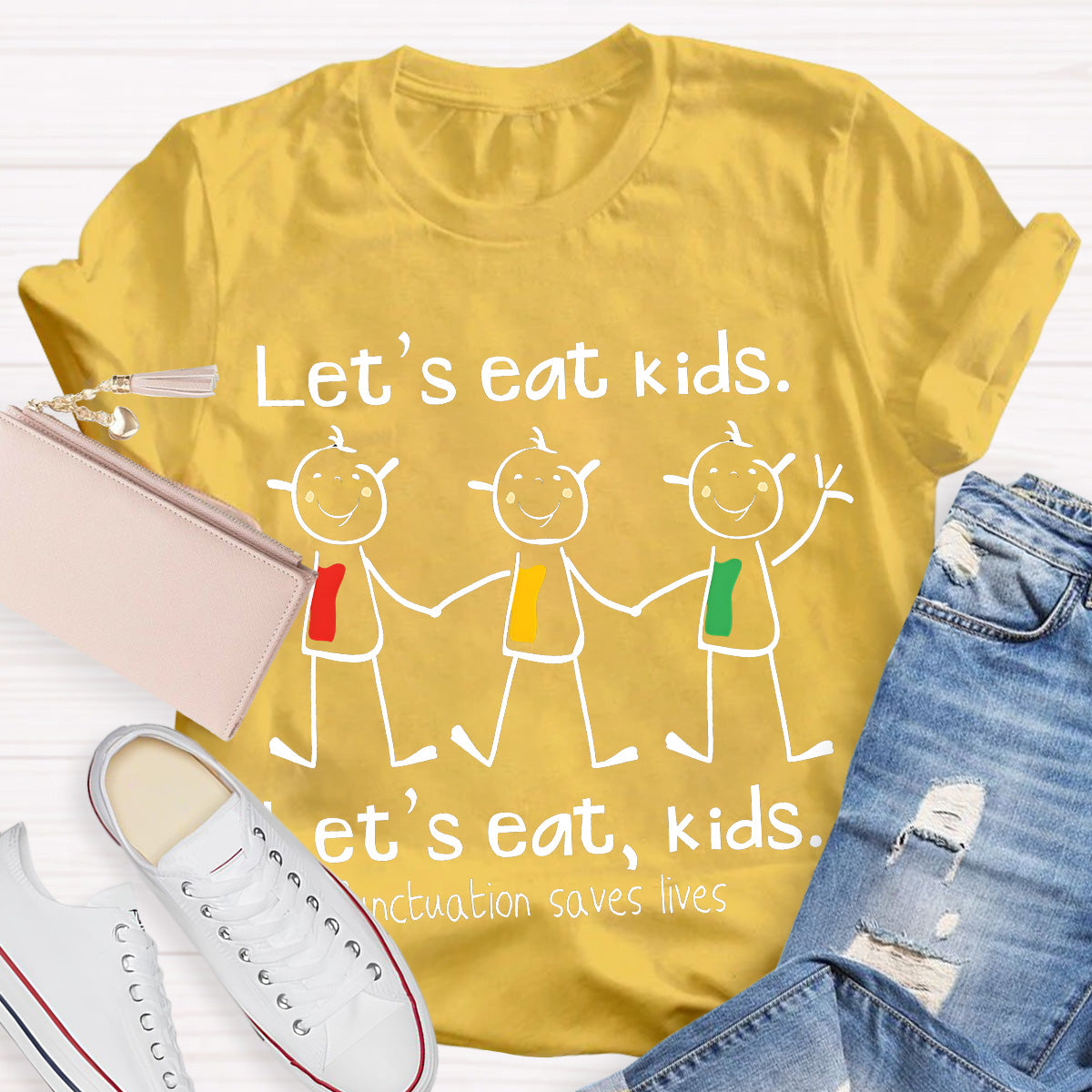 Let‘s Eat Kids Teacher T-Shirt
