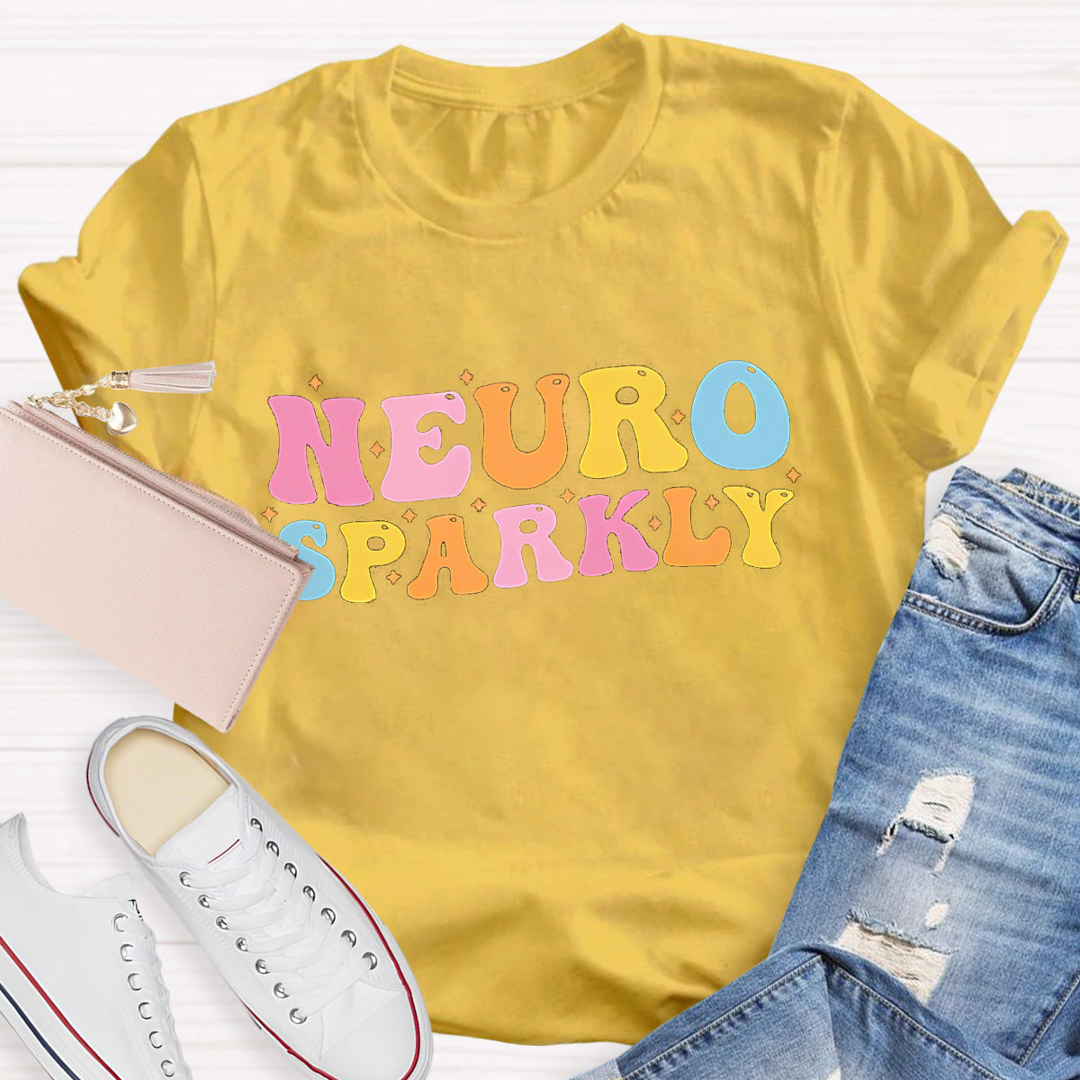 Neuro Sparkly Teacher T-Shirt