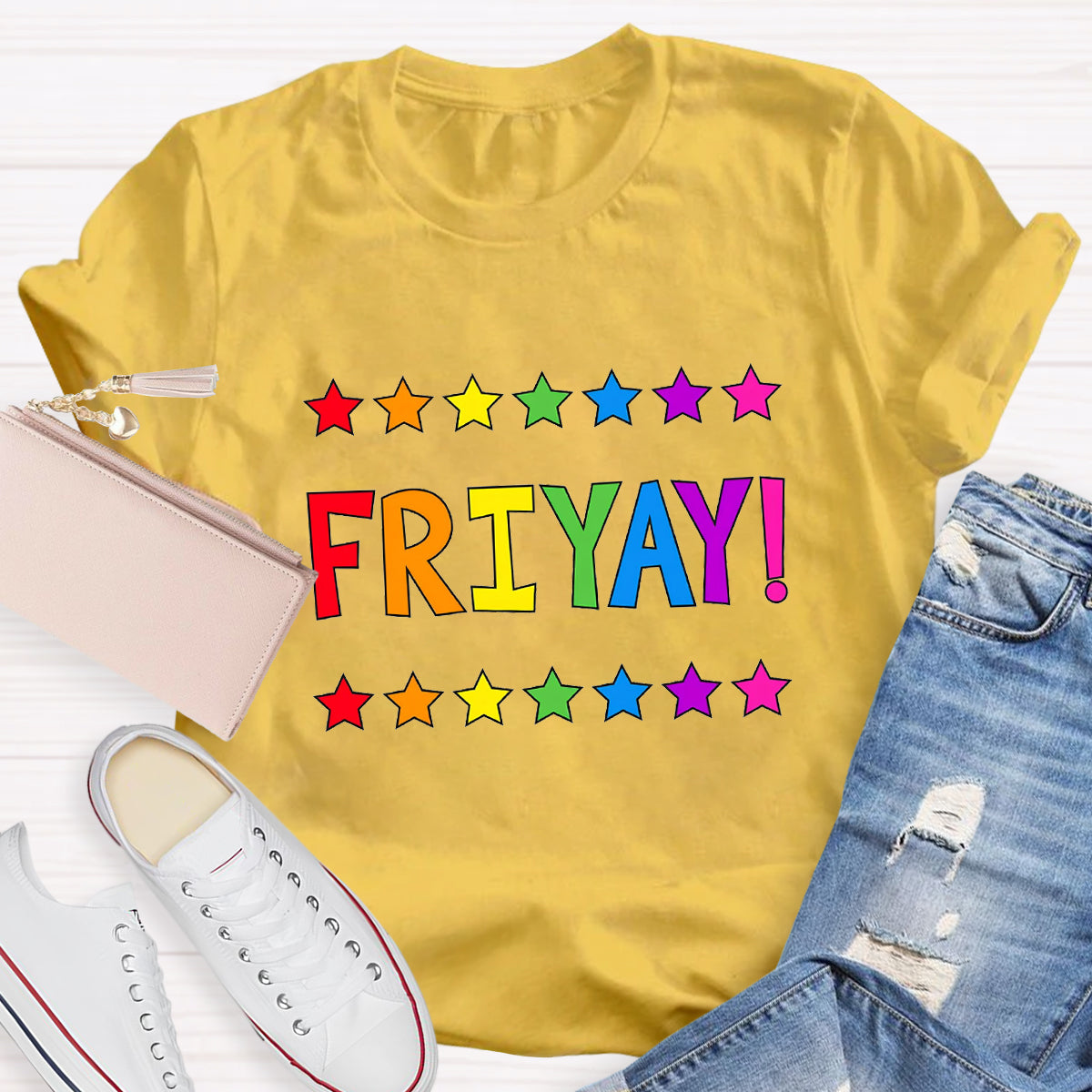 Happy Friyay Star Teacher T-Shirt