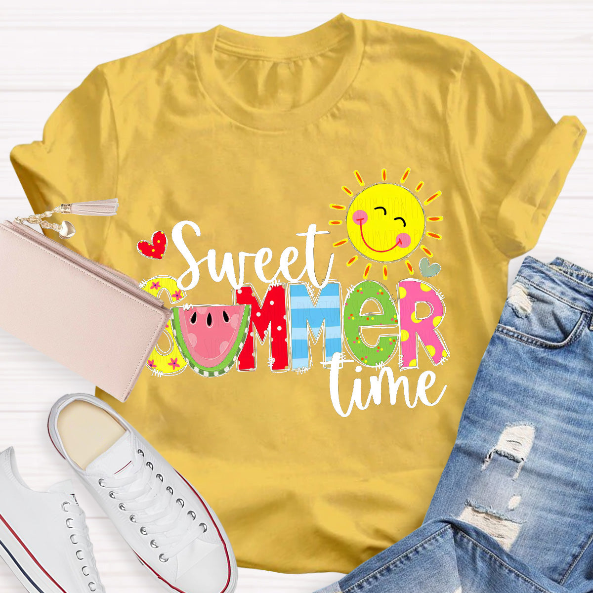 Sweet Summer Time Sunny Teacher T-Shirt