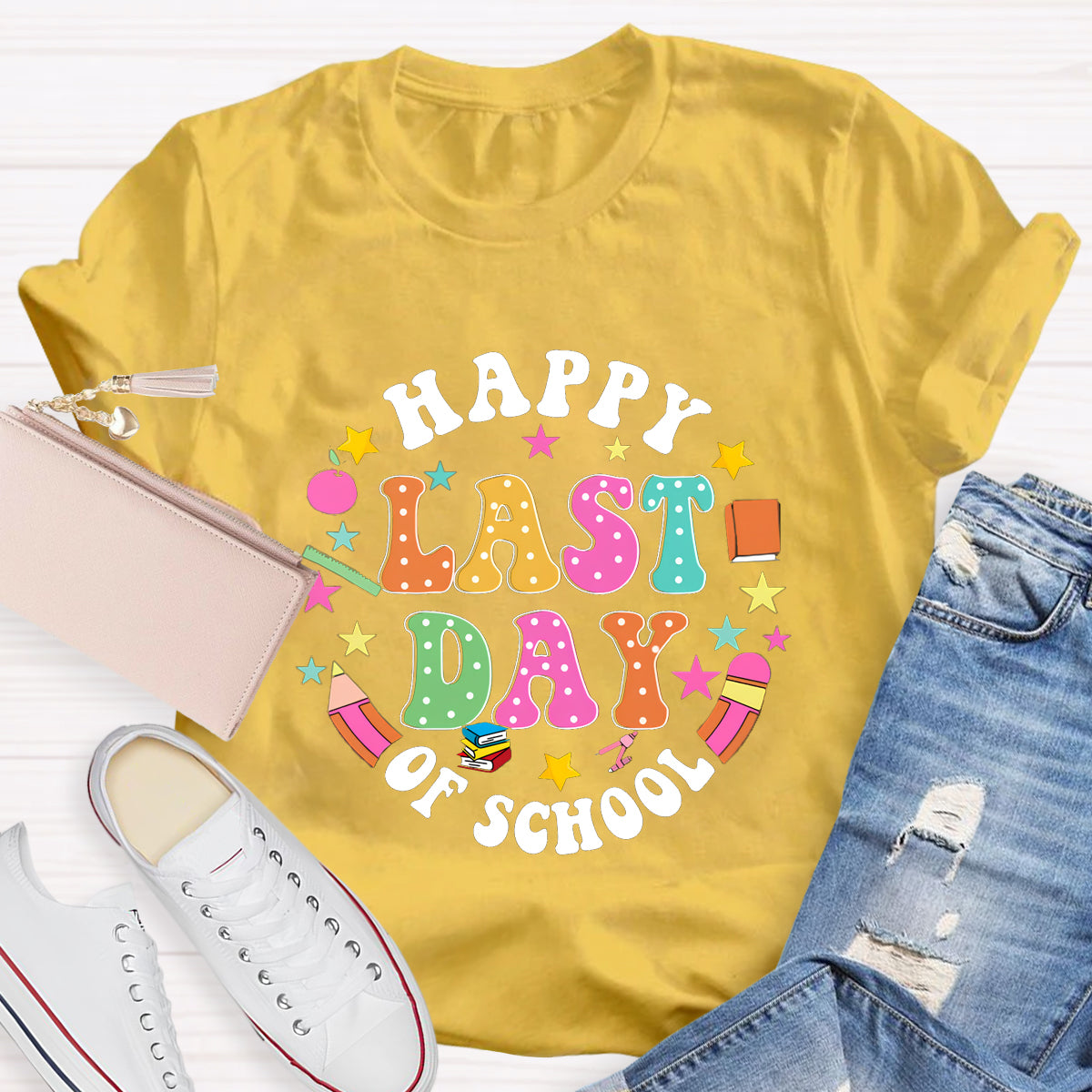 Happy Last Day Of School Books T-Shirt