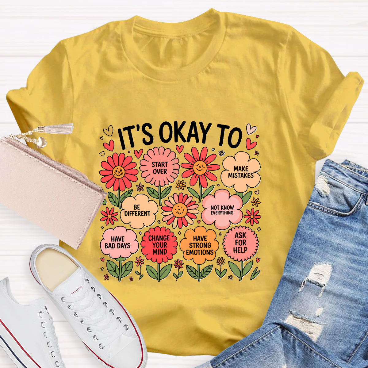 It's Okay To Make Mistakes Be Different Teacher T-Shirt