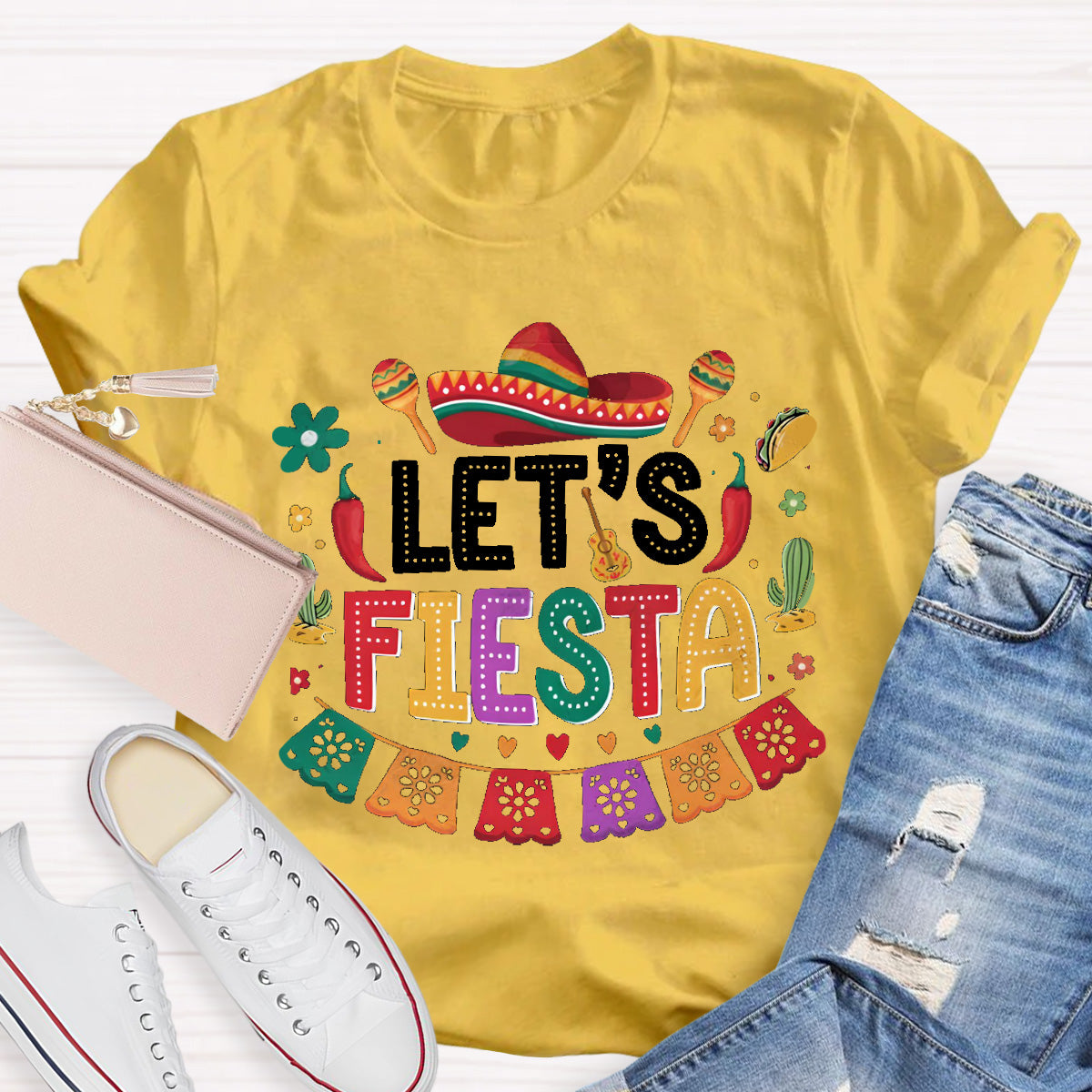 Let's Fiesta Teacher T-Shirt