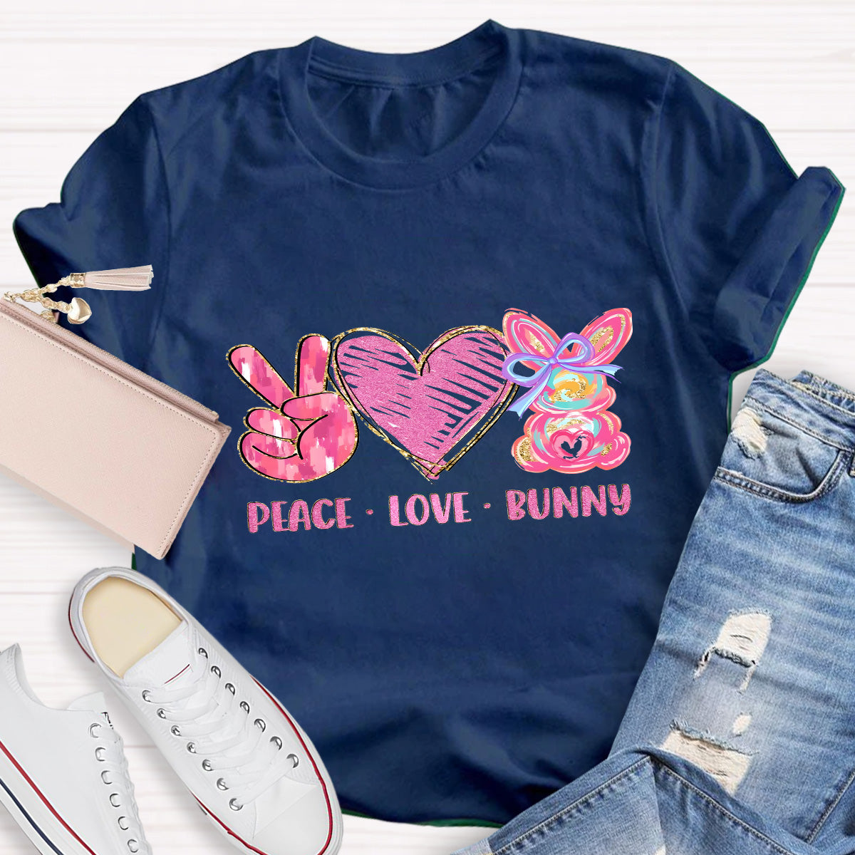 Peace And Love Teacher T-Shirt