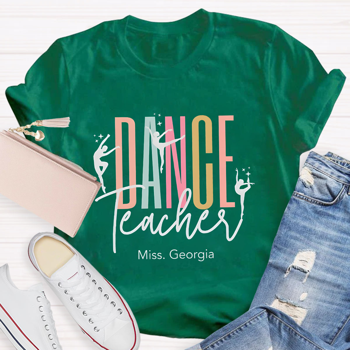 Personalized Name Dance Teacher T-Shirt