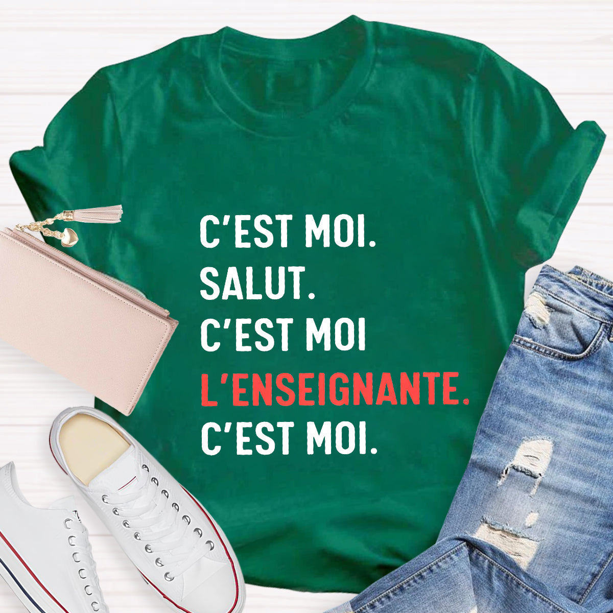 C'est Moi Salut French Teacher T-Shirt