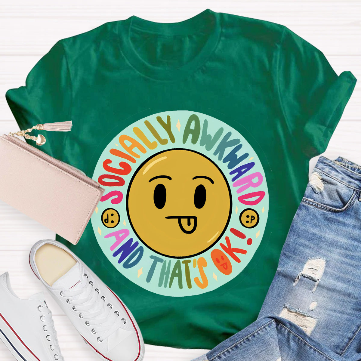 Smail That‘s Ok Teacher T-Shirt