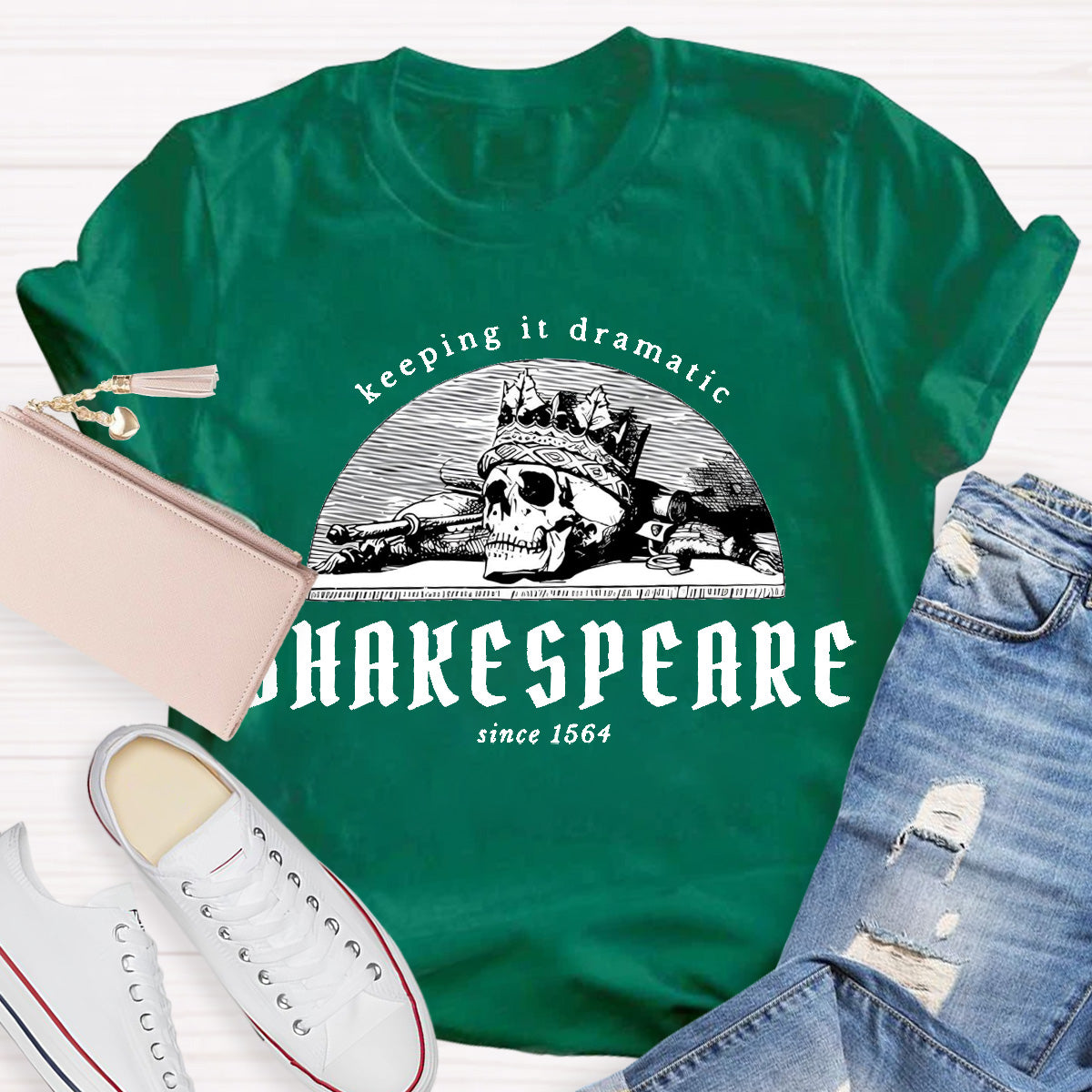 Shakespeare Keeping It Dramatic Teacher T-Shirt