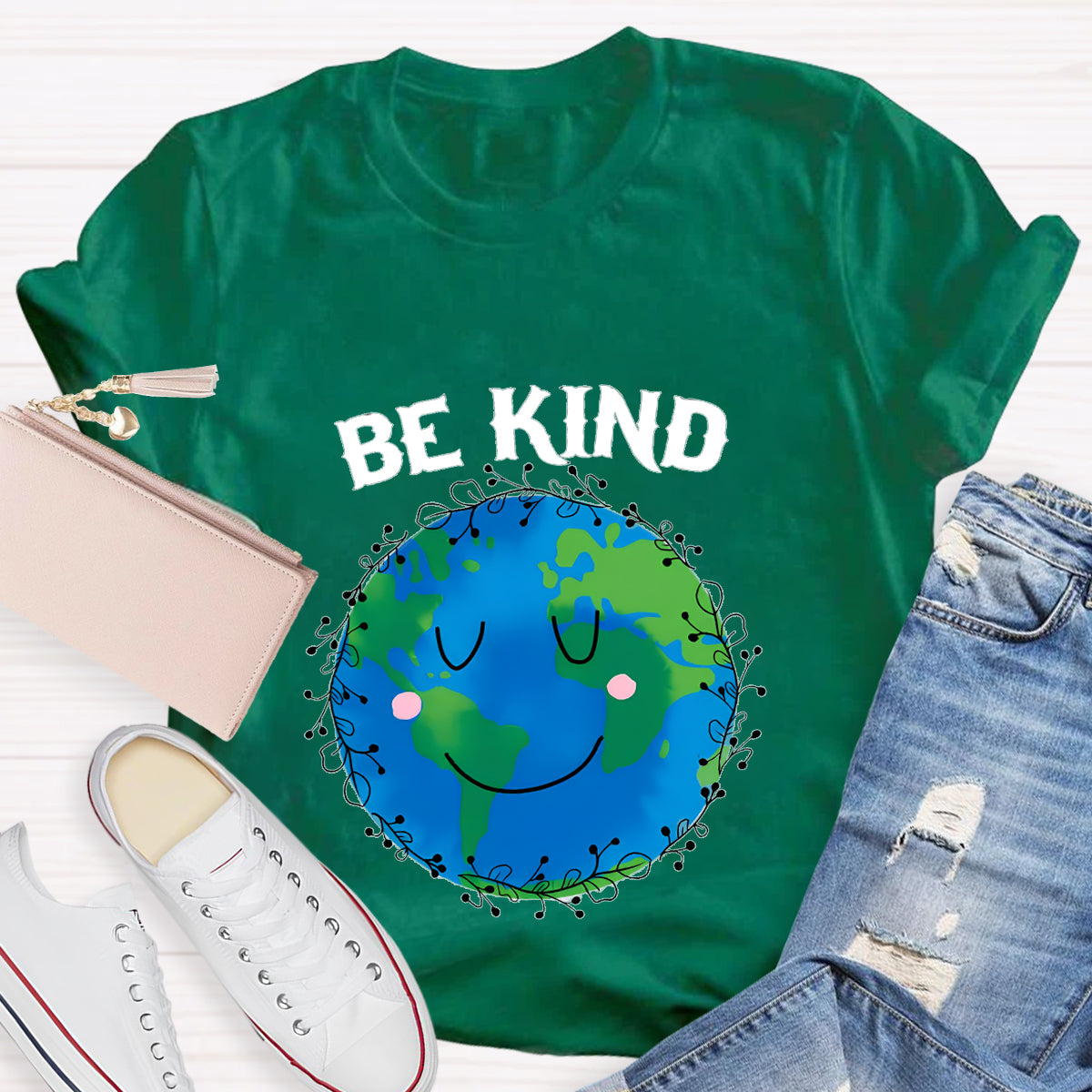 Be Kind For Earth Day Teacher T-Shirt
