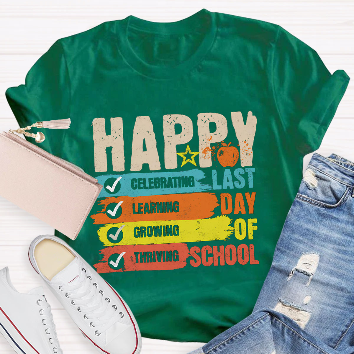Happy Last Day Of School Star Teacher T-Shirt