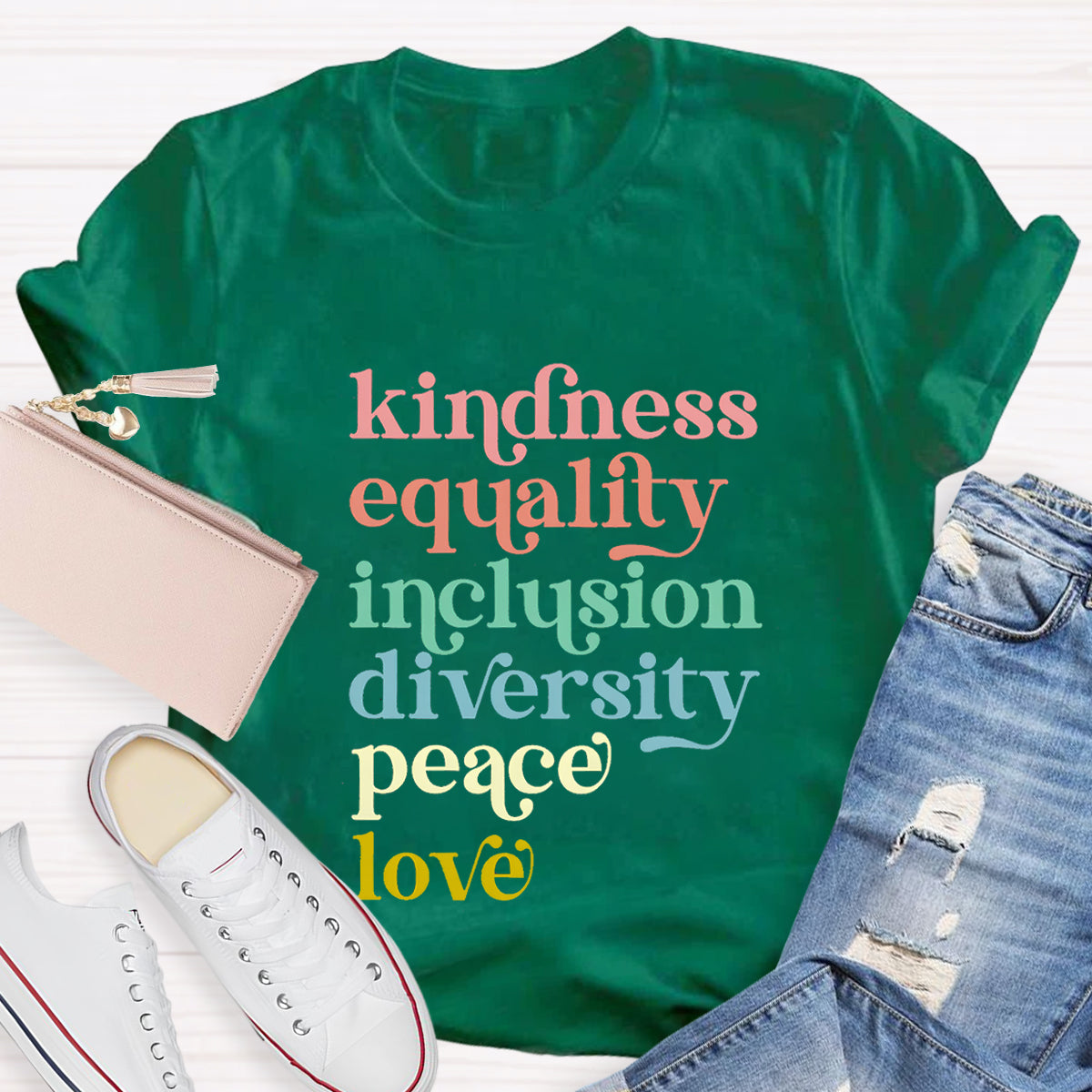 Kindness Equality Inclusion Diversity Peace Hope T-Shirt