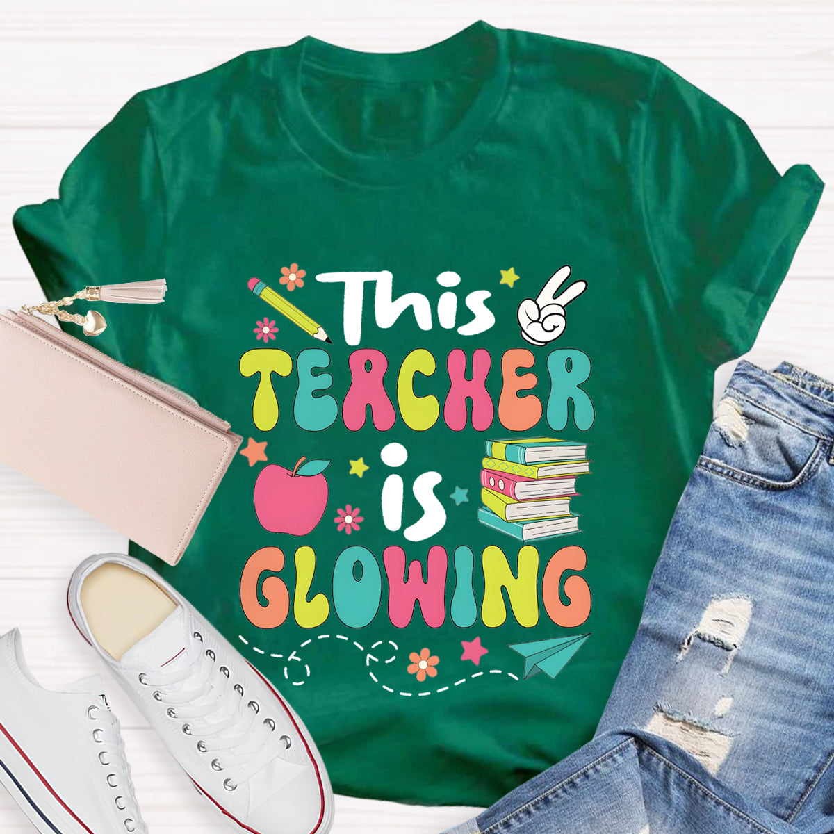 This Teacher Is Growing Teacher T-Shirt