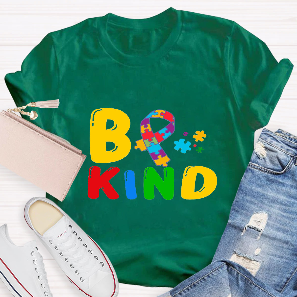 Be Kind Autism Puzzle T-Shirt