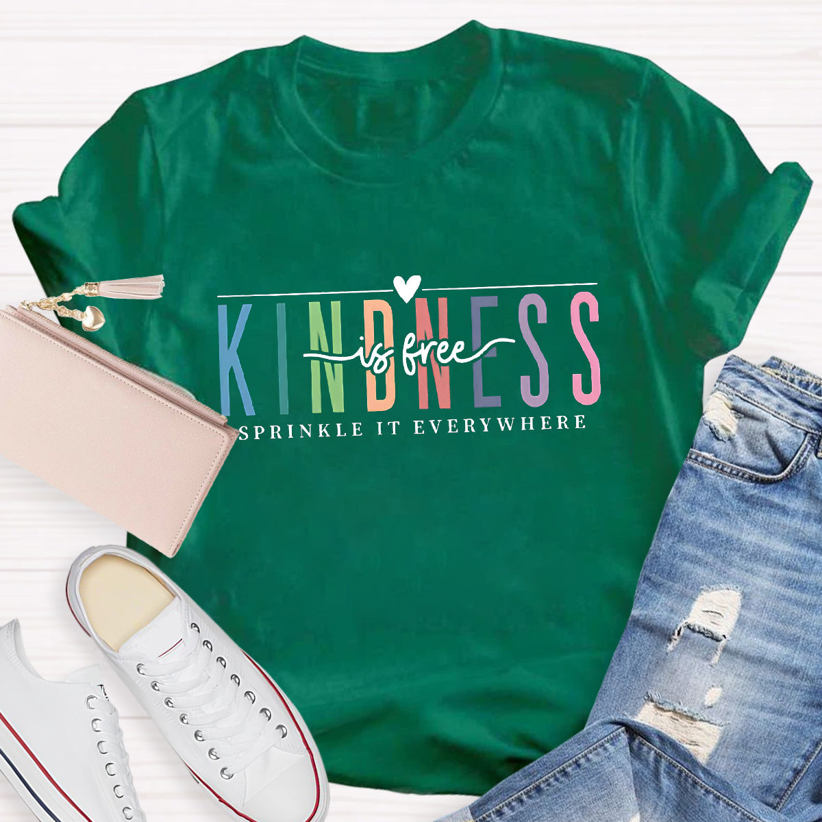 Kindness Is Free Sprinkle It Everywhere Teacher T-Shirt