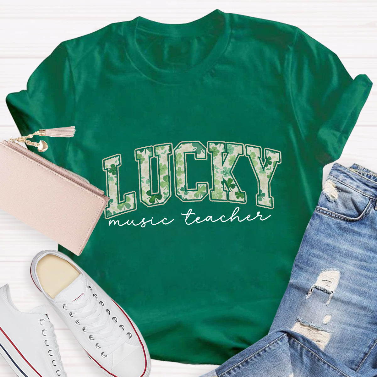 Lucky Music Teacher T-Shirt