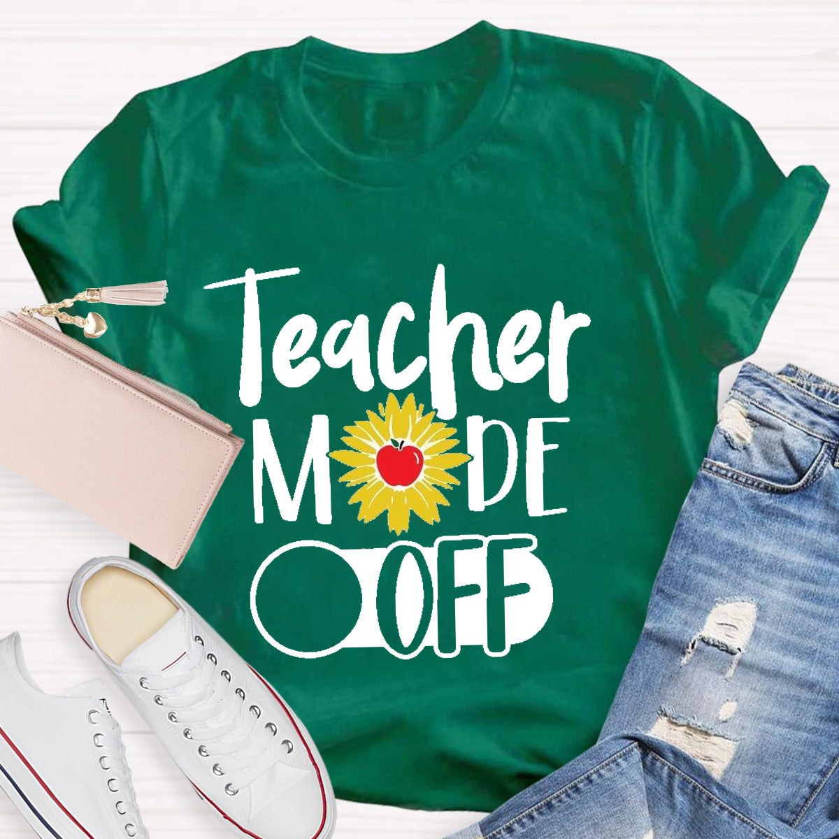 Teacher Mode Off Apple Teacher T-Shirt