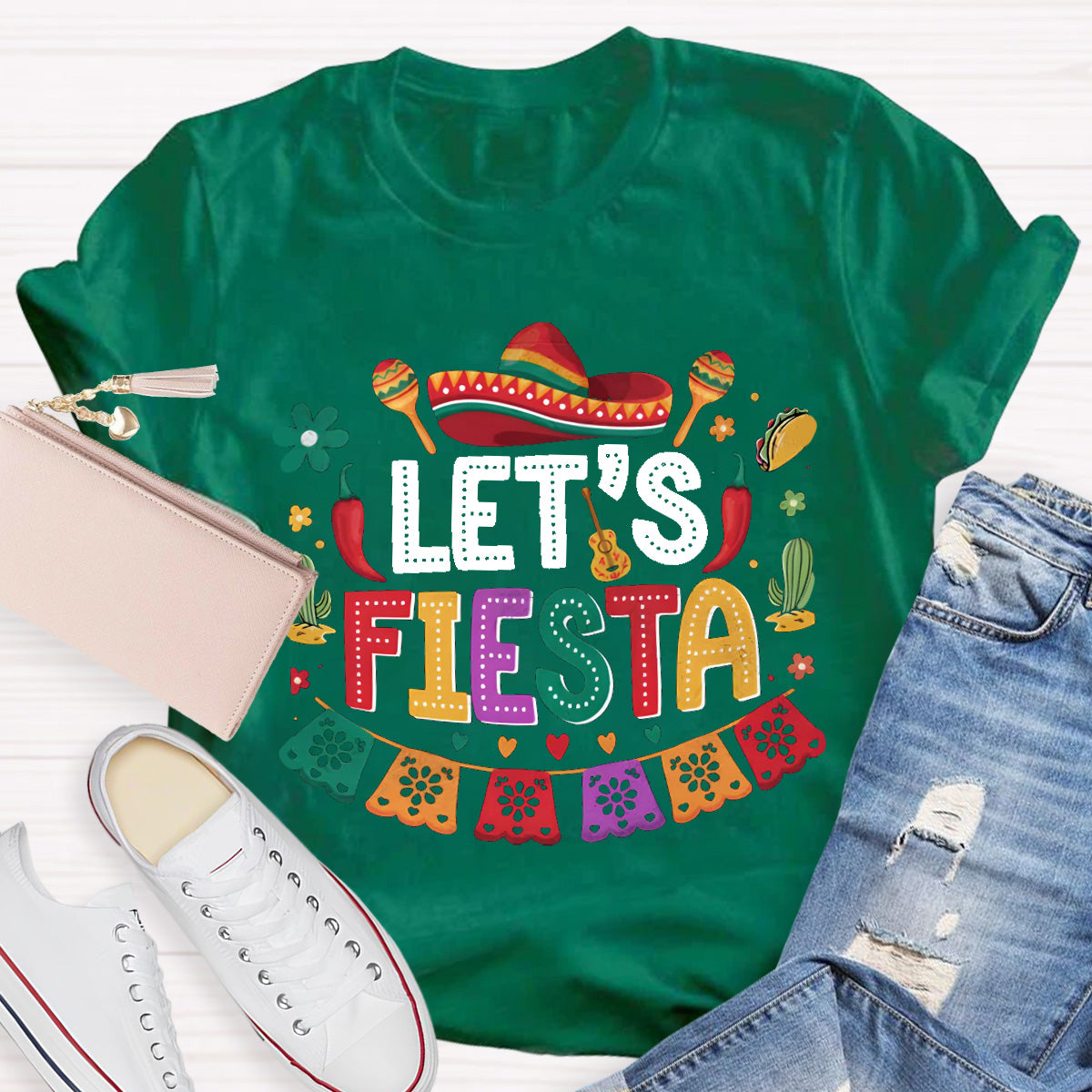 Let's Fiesta Teacher T-Shirt
