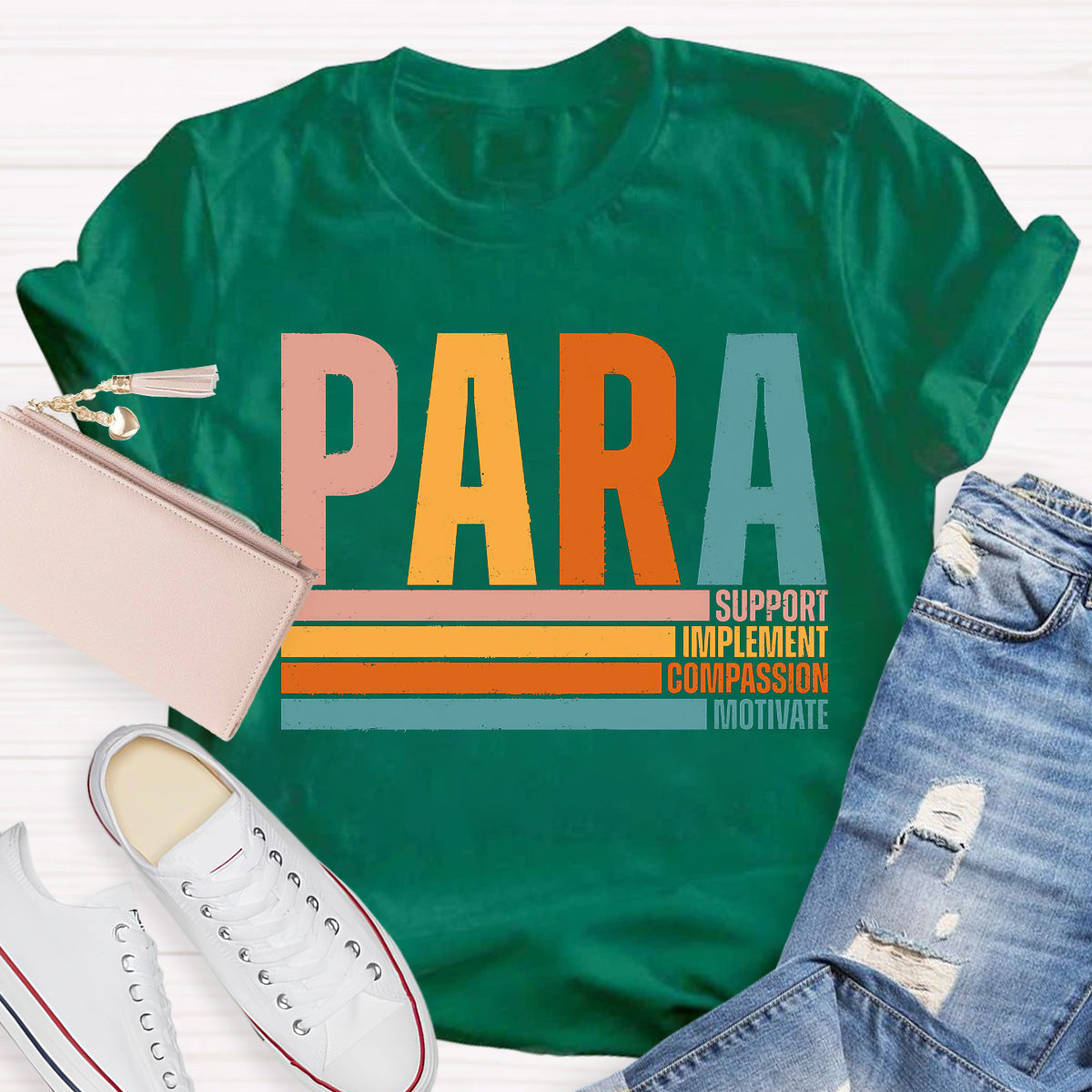 Support And Motivate Teacher T-Shirt