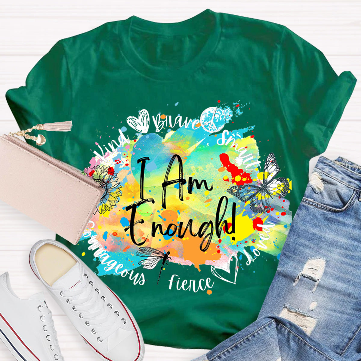 I Am Enough Mental Health Matters Teacher T-Shirt