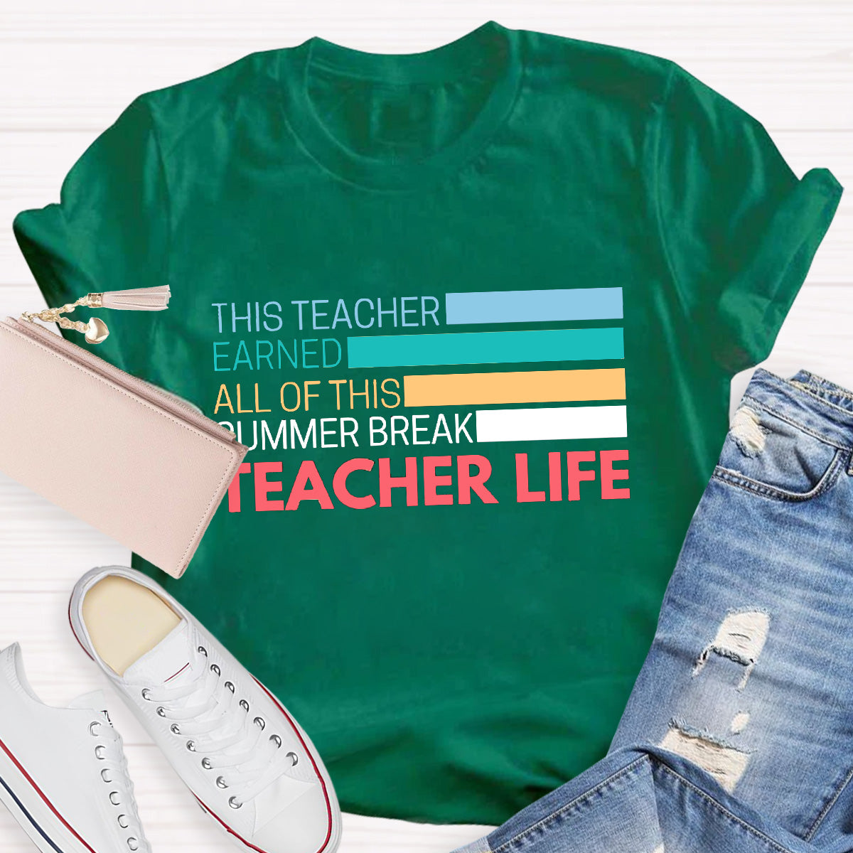 Teacher Life Summer Break Teacher T-Shirt