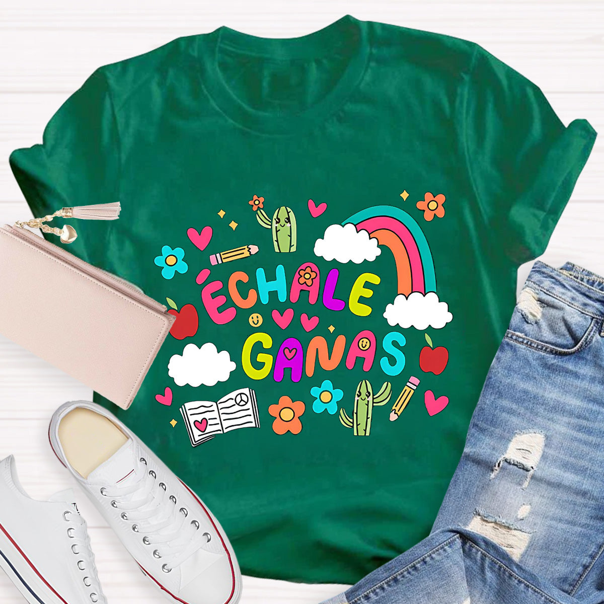 Échale Ganas Spanish Teacher T-Shirt