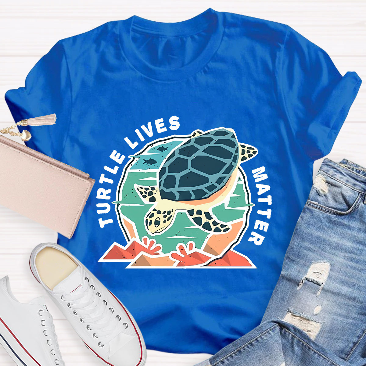 Turtle Lives Matter Teacher T-Shirt