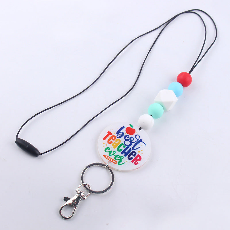First Day Of School Teacher Lanyard