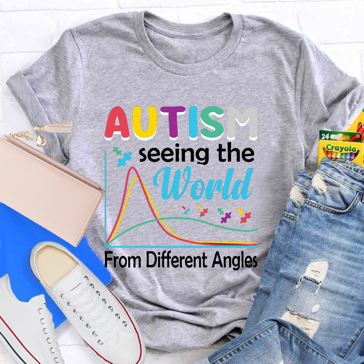 Autism Seeing The World From Different Angles T-Shirt