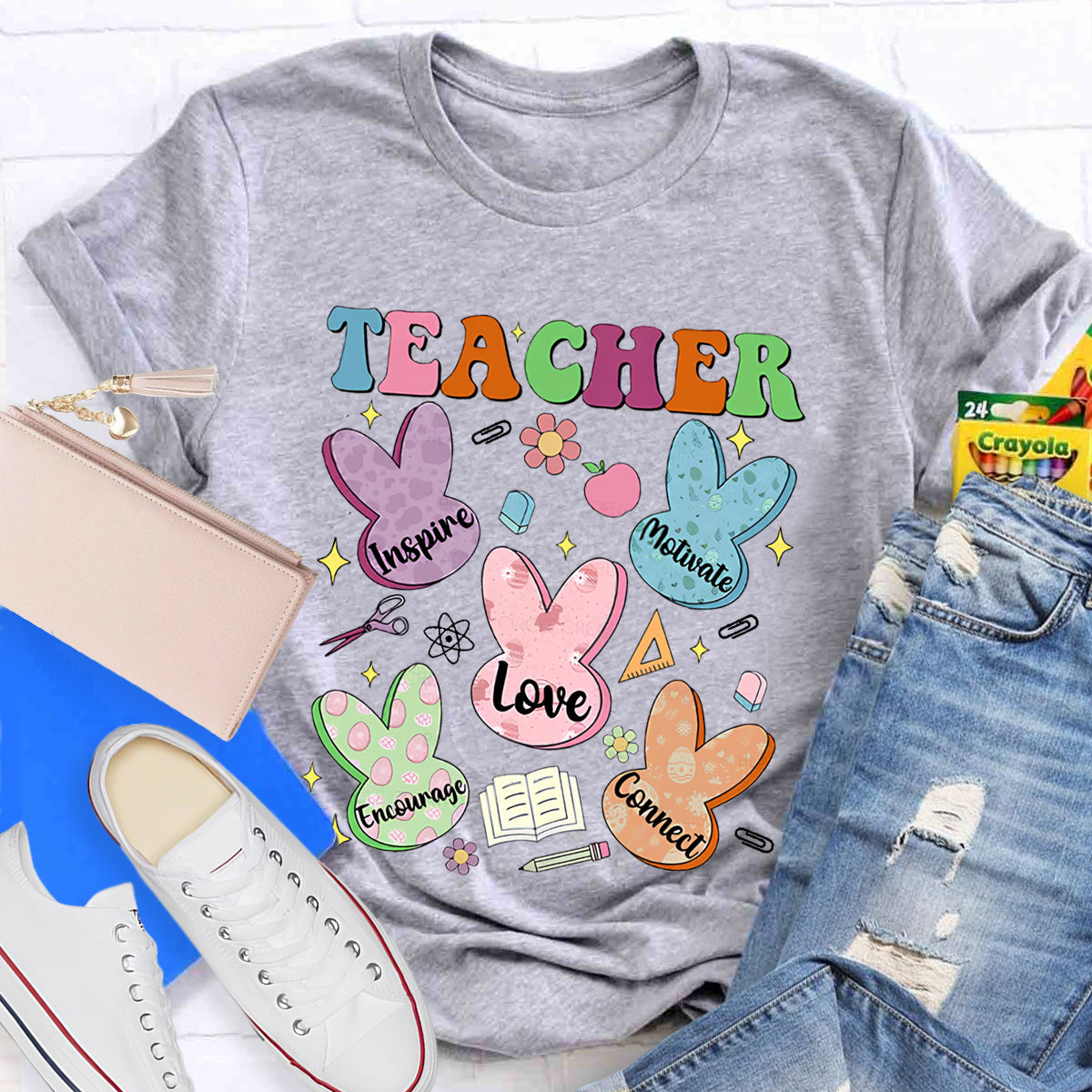 Easter Teacher Love Encourage T-Shirt