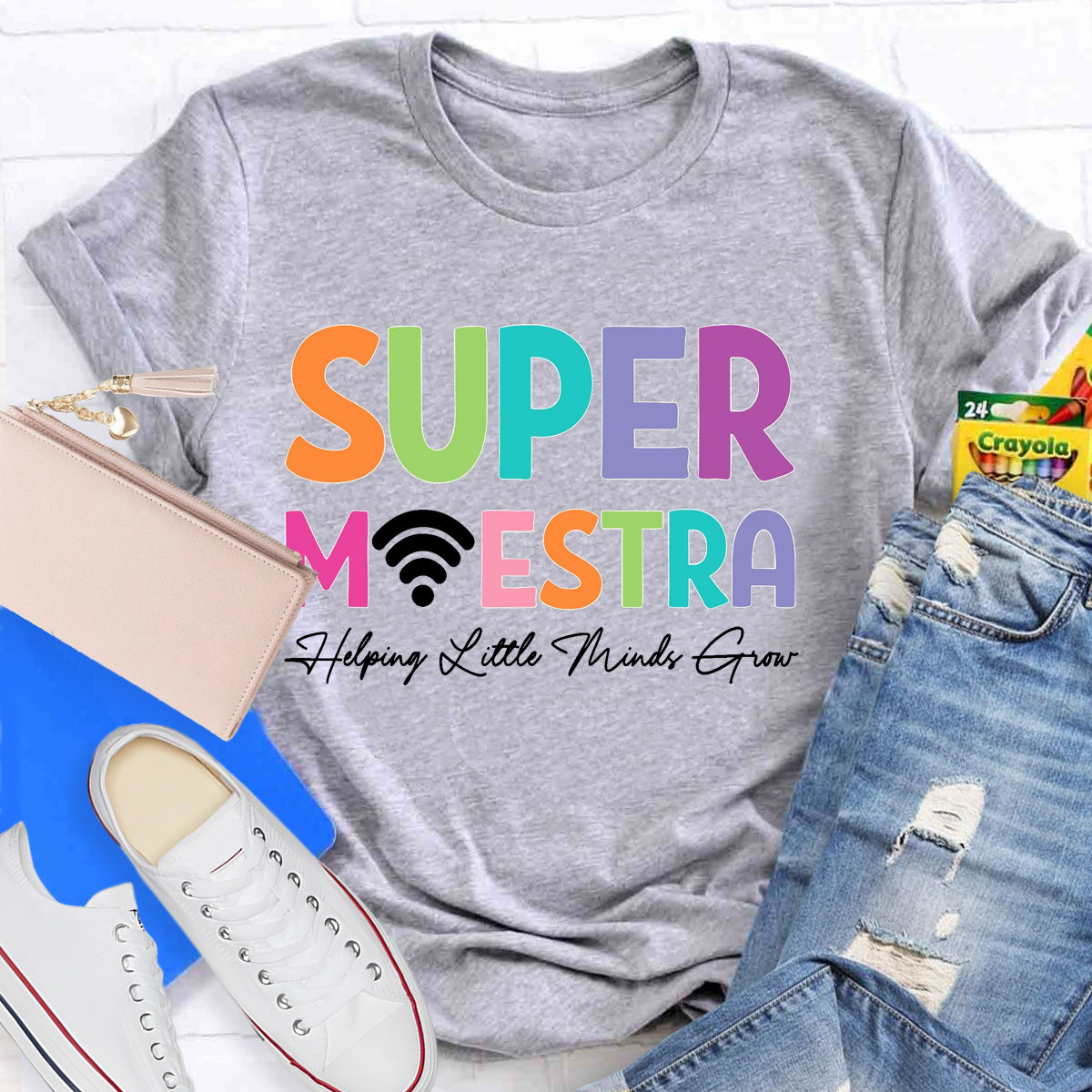 Super Maester Help Little Minds Grow Teacher T-Shirt