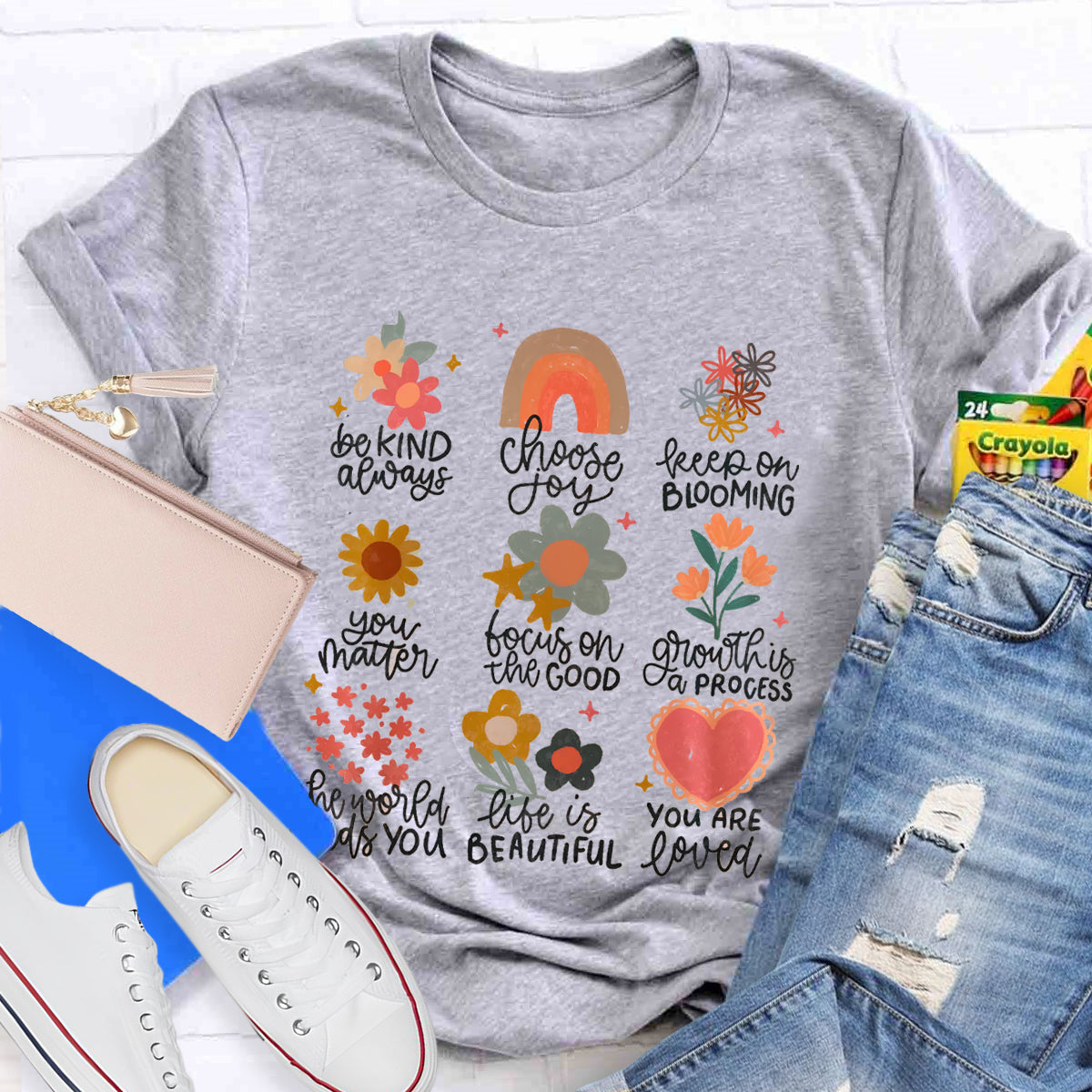 Be Kind Always Choose Joy Floral T-Shirt