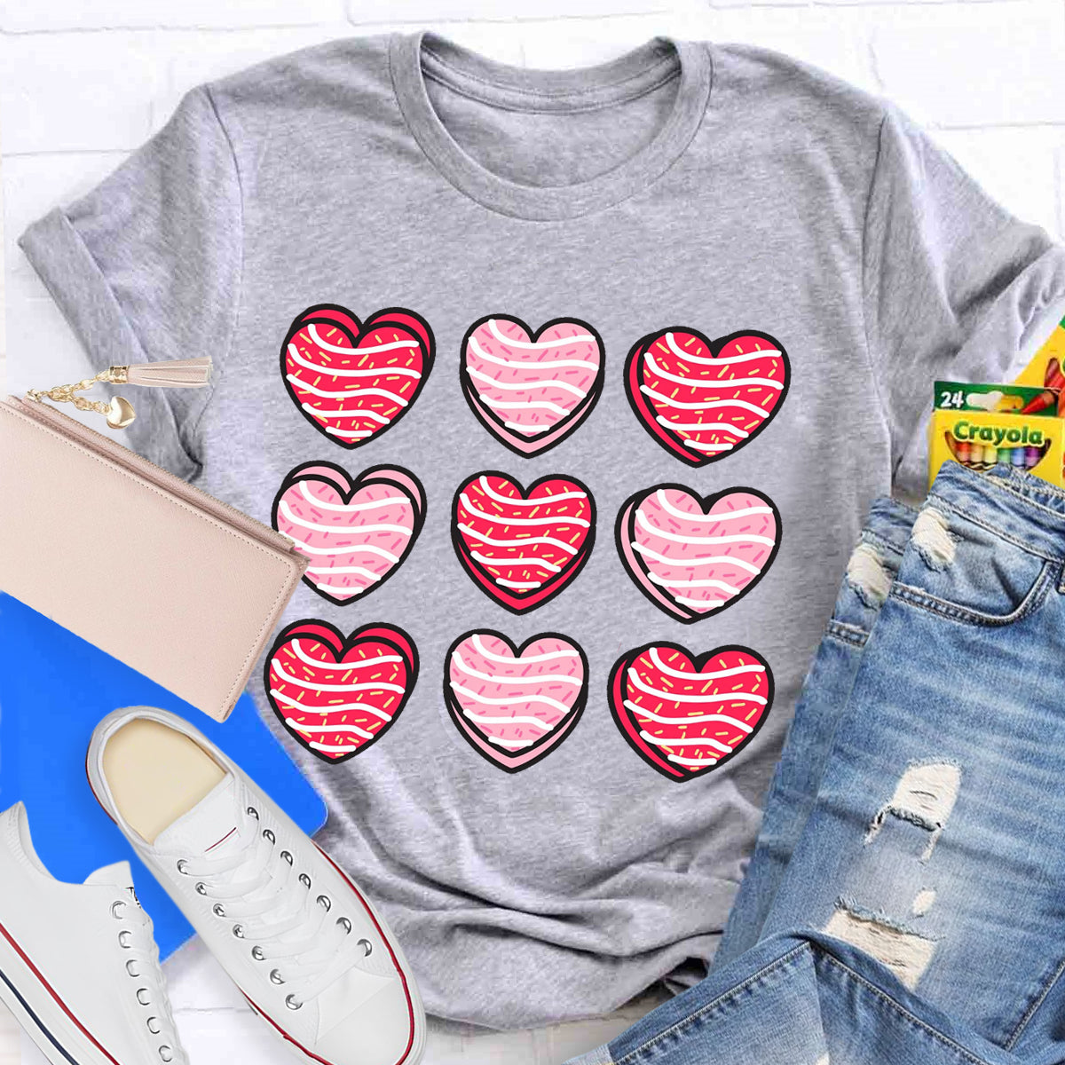 Valentine Heart Cakes T-Shirt