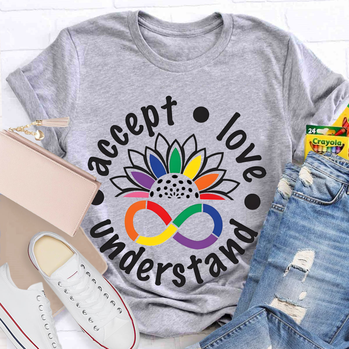 Accept Love Understand Teacher T-Shirt