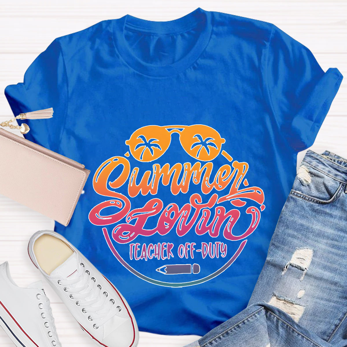 Summer Lovin Teacher Off Duty Teacher T-Shirt