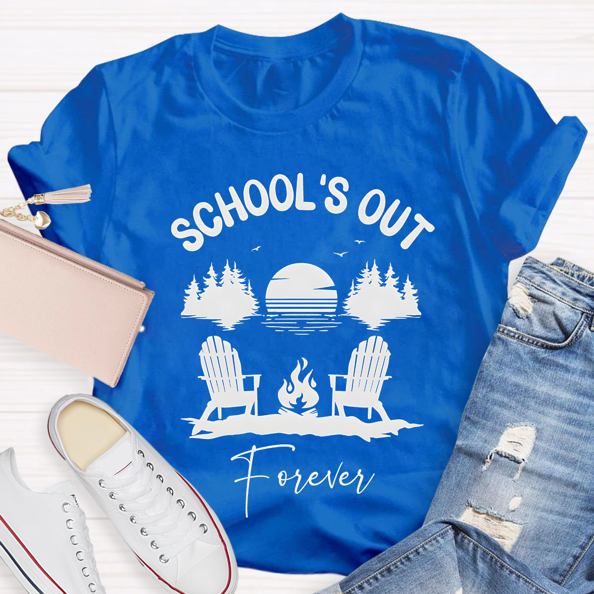 School‘s  Out Forever Teacher T-Shirt