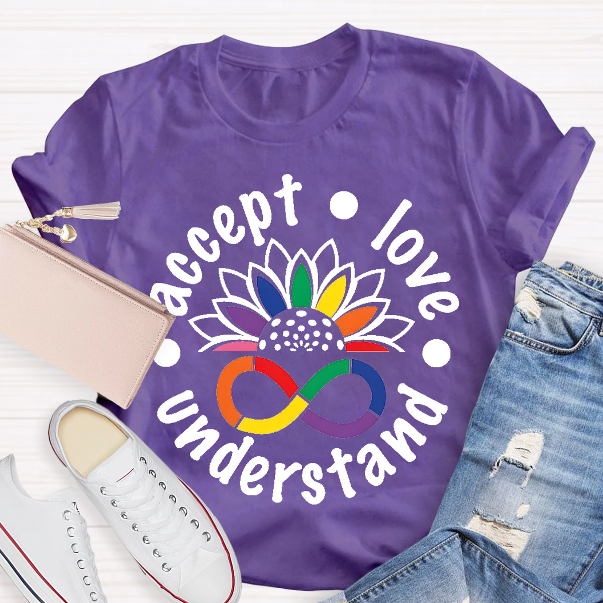 Accept Love Understand Teacher T-Shirt